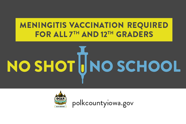 Iowa 7th and 12th graders required to get meningitis vaccine