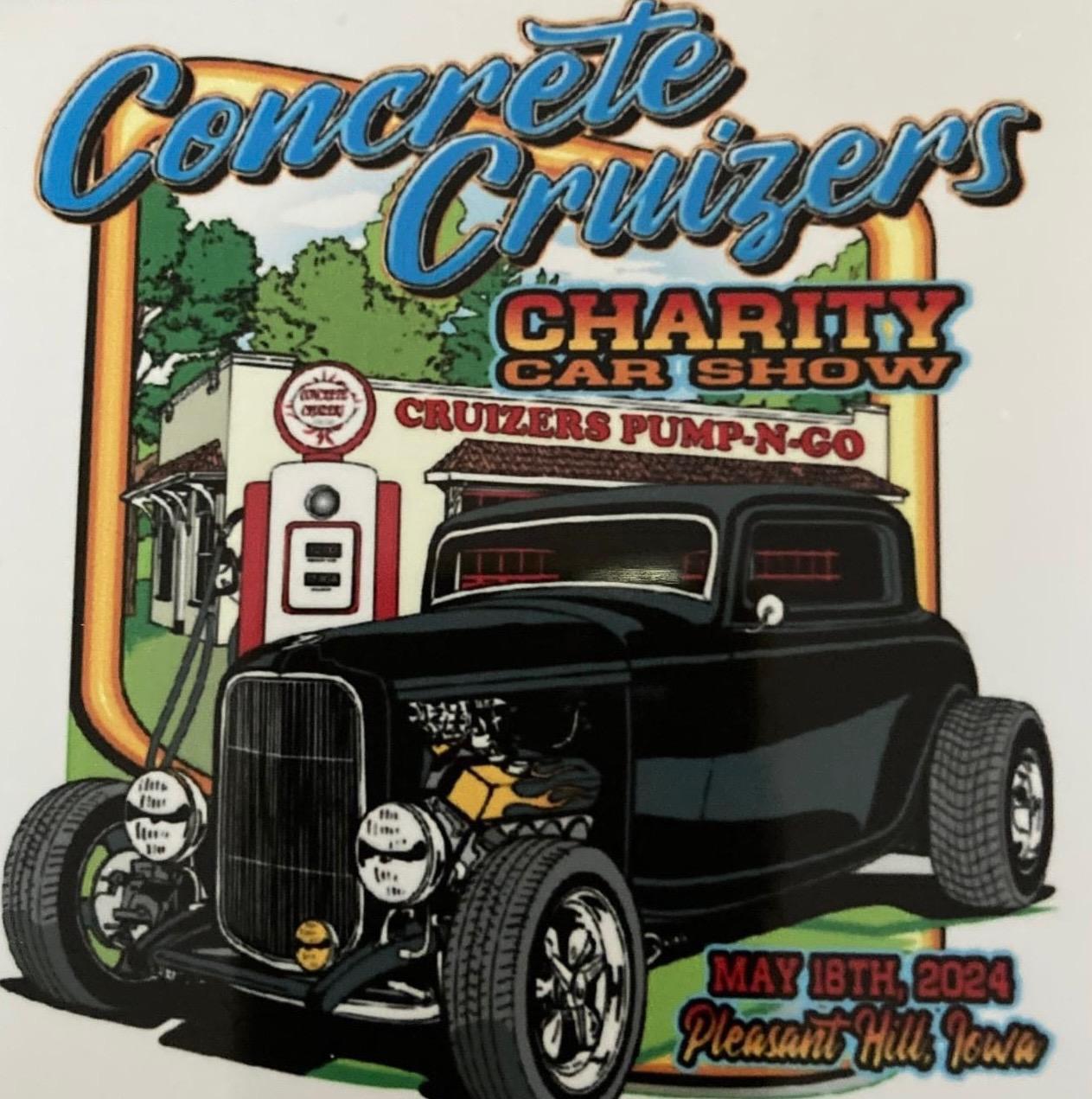 Concrete Cruizers Car Show Saturday, May 18, 2024 to Benefit Ruby Van ...